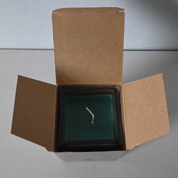 Vintage Retired PartyLite Spinnaker Teal In Square Holder 1655 New Open Box - Picture 10 of 10